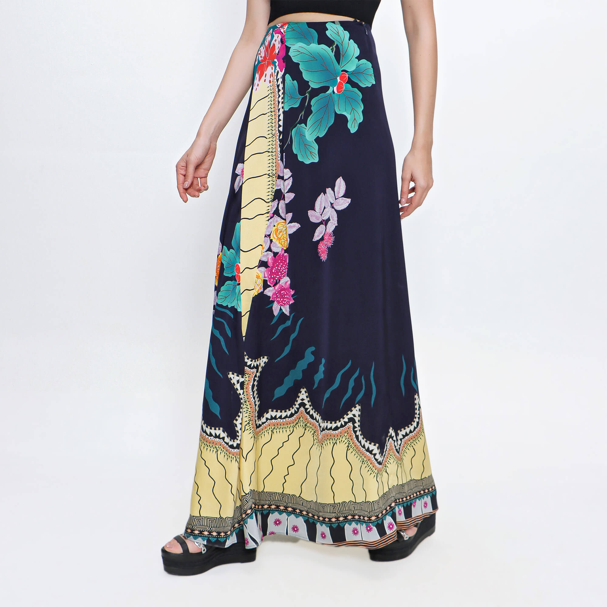 Etro - Floral Silk Maxi Skirt